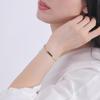 Paar Armband 2er Set Allergiefrei Edelstahl Platte Schlicht Halbrund Kette Einfach Chirurgischer Edelstahl Gelb Gelb [Weißklee] &