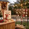 Christmas Decoration for Home 2026 Baking Advent Calendar, 24-Day Acrylic 2D Ornament Set Countdown Toy with Cute Bakery Designs, Tree Hanging Decor,