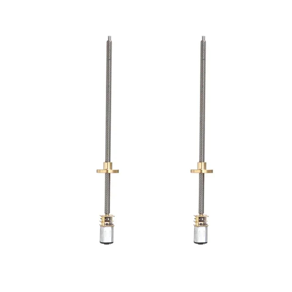 T5 Fast Thread N20 Decelerating Motor 160MM Long Screw Stainless Steel Flanged Various Rotating Speed