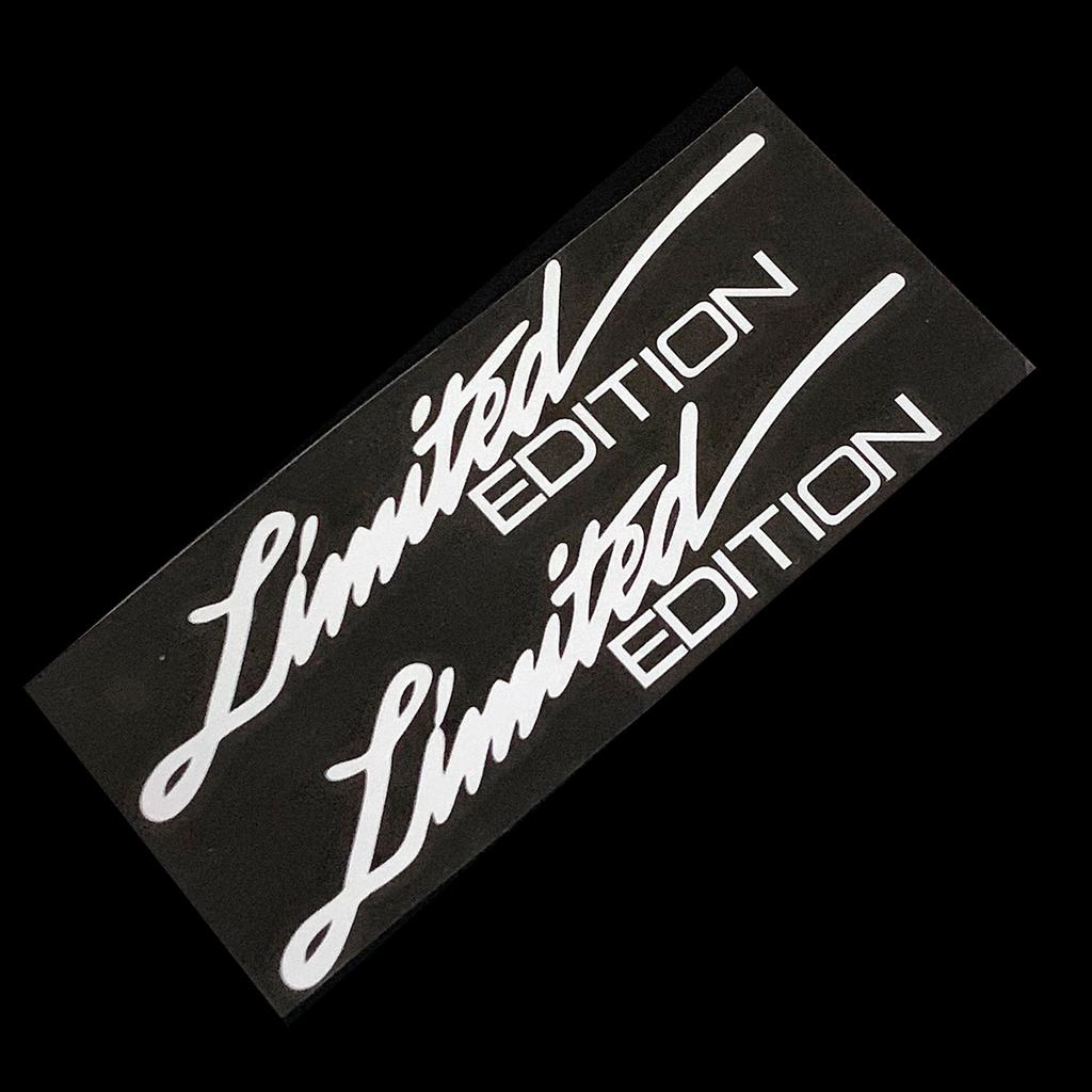 1 Pair 16cm Long LIMITED EDITION Reflective Car Stickers Motorcycle Moto Body Helmet Windshield Accessories Decals For BMW Honda
