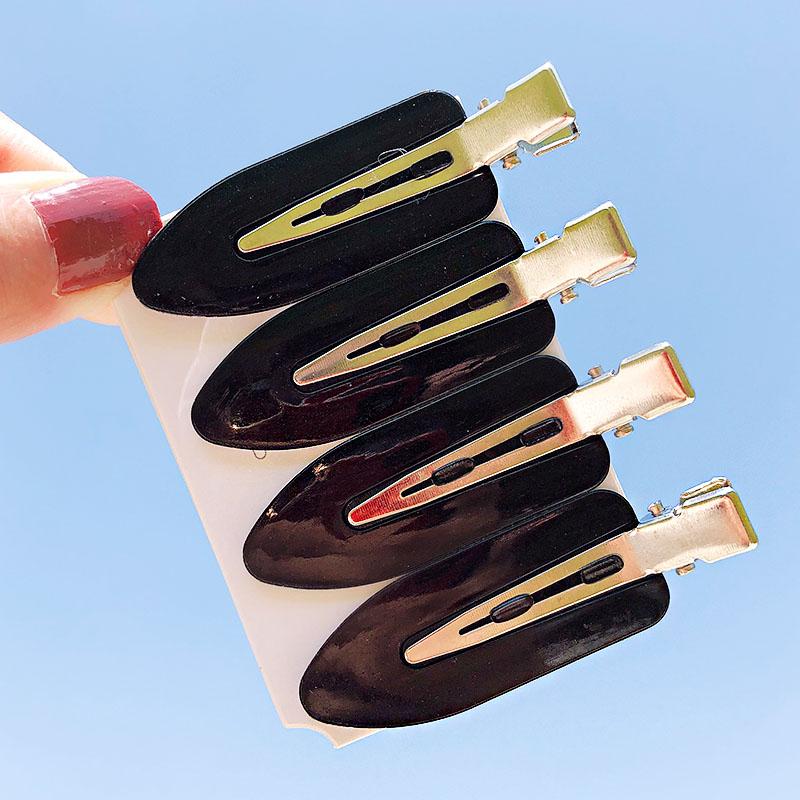 

4PCS/Set New Women Girls Candy Colors Flat No Indentation Hairpins Sweet Hair Clips Barrettes Headband Fashion Hair Accessories