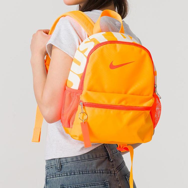 New Nike Polyester Backpack Mini Kids' Orange DR6091-845