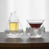 Japanese Creative Wine Warmer Chilled Pot Set,New Shot Glass,Household Glass Clear Wine Pot Bar Accessories Cocktail Shaker Gift