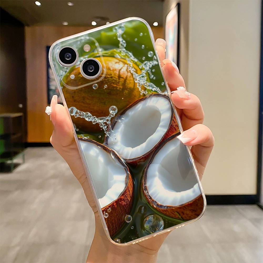 Summer Fruit Phone Case For iPhone 17 16e 16 15 14 13 12 11mini Pro Max X XR XSMAX 8 7 Air Plus Soft Cover