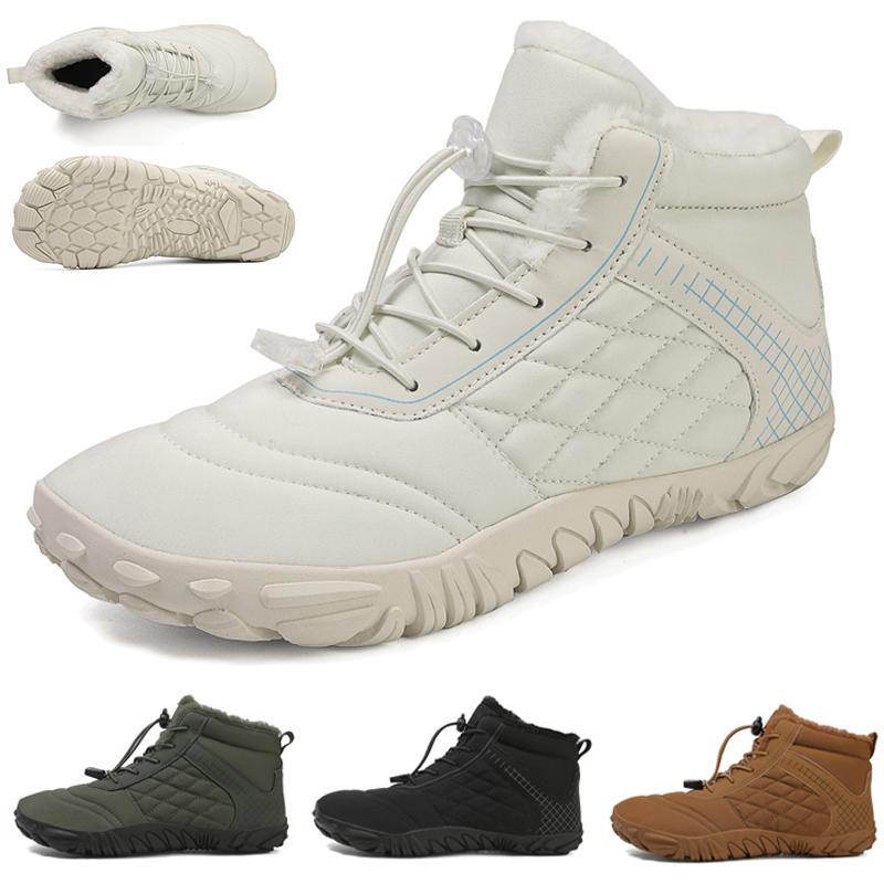 Winter Snow Boots High-Top Barefoot Shoes Men Women Trekking Mountain Boots Anti-Skid Hiking Sneakers Outdoor Sports Warm Shoes