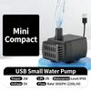Quiet 5V USB Small Submersible Water Pump for Aquariums with Efficient Bottom Suction to Remove Sediment Ensuring Quiet Operations