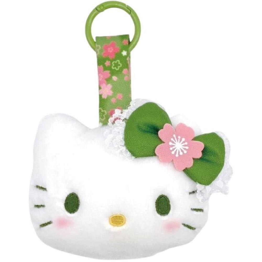 Nakajima Corporation Face Tag Mascot Matcha Kimono Hello Kitty