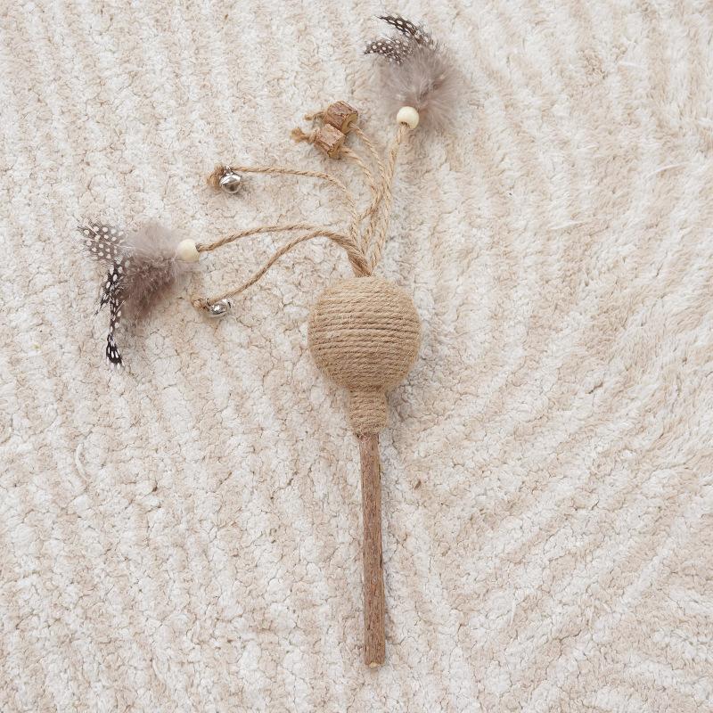Cat Toys Self-hi To Relieve Boredom and Bite-resistant Catnip Ball Tease Cat Stick Kitten Grinding Teeth Pet Supplies