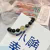 Original Partner-Stil Goldener Rutilquarz & Goldener Obsidian Kristall Perlenarmband - Einzigartiges Schmuckgeschenk