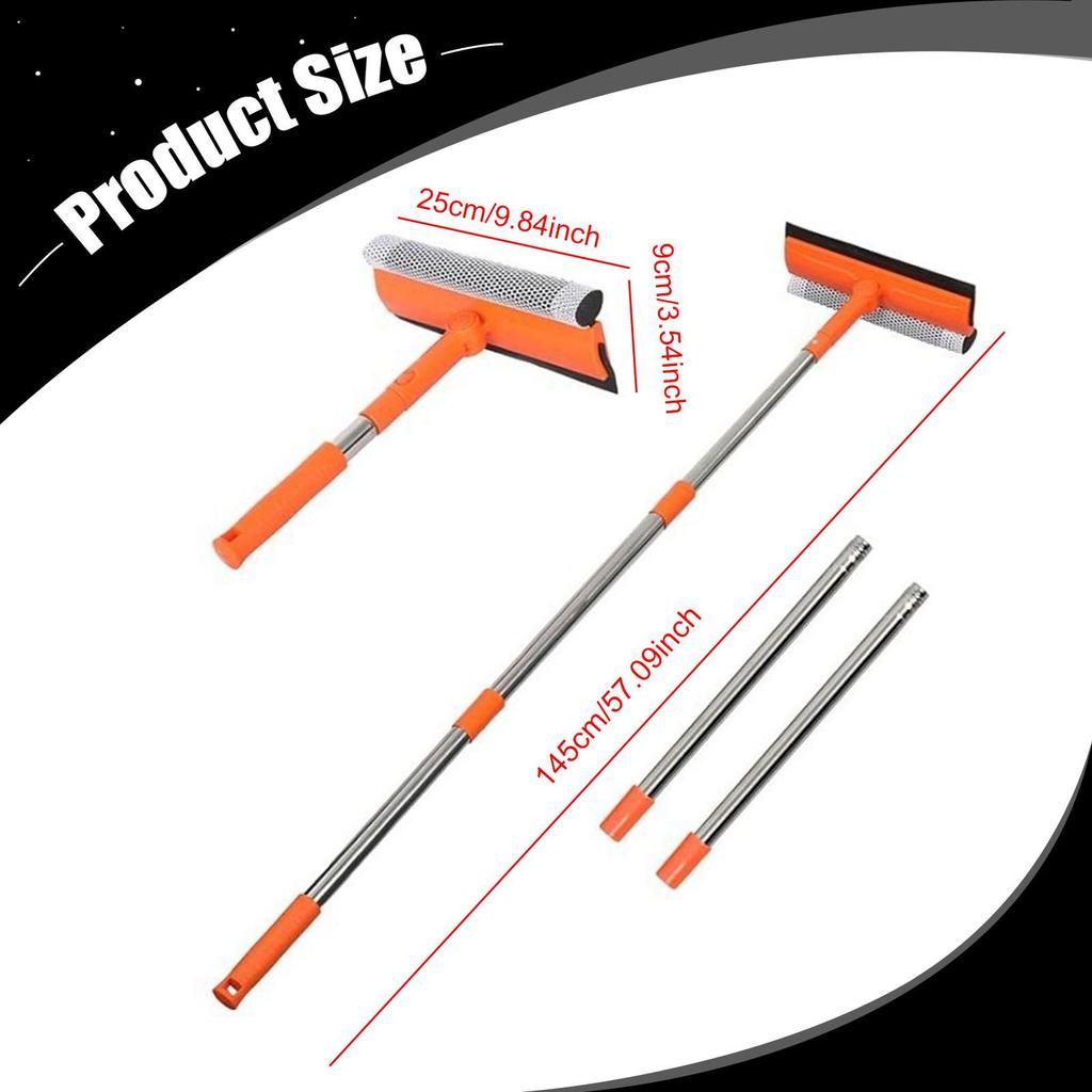 Window Squeegee 2 in 1 Cleaner Portable Multiuse Washing