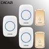 Wireless Waterproof Doorbell with Remote Control, 58 Tones & 4 Volume Levels, Memory Function, Long Range