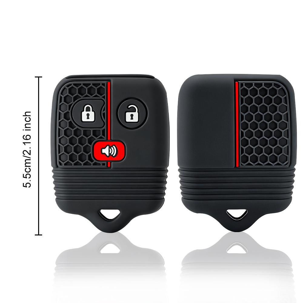 3/4 Buttons Silicone Car Remote Key Shell Case Fob Cover For Ford Focus Complete Escape Mustang Explorer Lincoln Town Sport