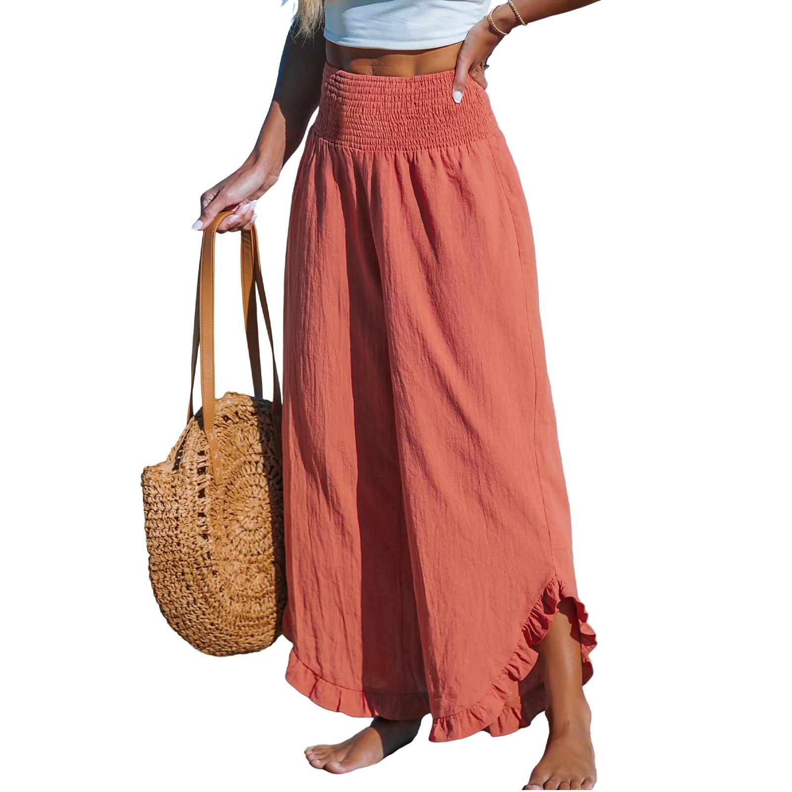 

Женские однотонные повседневные брюки с высокой талией, спортивные брюки с карманами