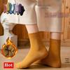 Women's Fleece-Lined Candy Terry Socks: Mid-Calf, Over-the-Knee, Warm Autumn/Winter