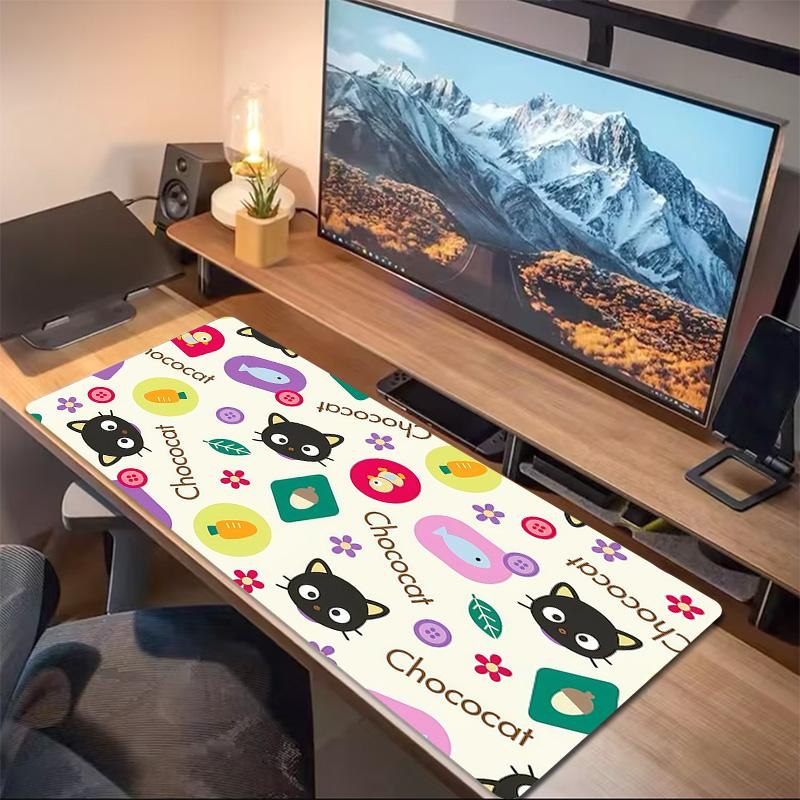 Chococat Print  Cushion Non-slip Laptop Tablet Big Mousepad XXL Mat Mini PC Playmat With Lock edge