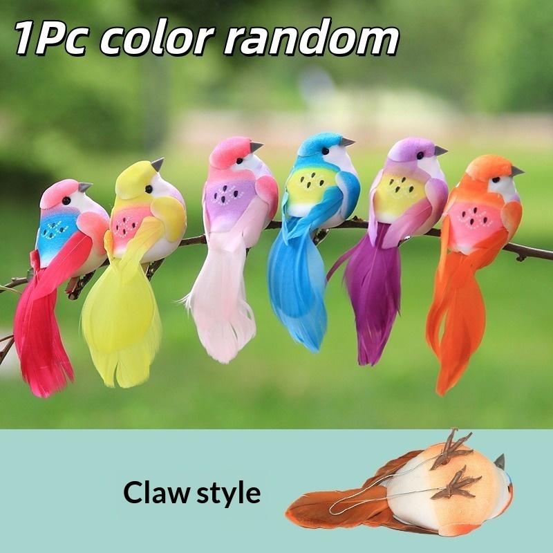 3D Fake Craft Birds Artificial Foam Feathers Birds Birthday Party Decorations Home Garden Wedding Decoration
