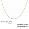 Ultra Fine Snake Chain 0.9 1.2 1.5 2mm DIY Jewelry Making Supplies Versatile Clavicle Necklace Pure Metal Link Chain