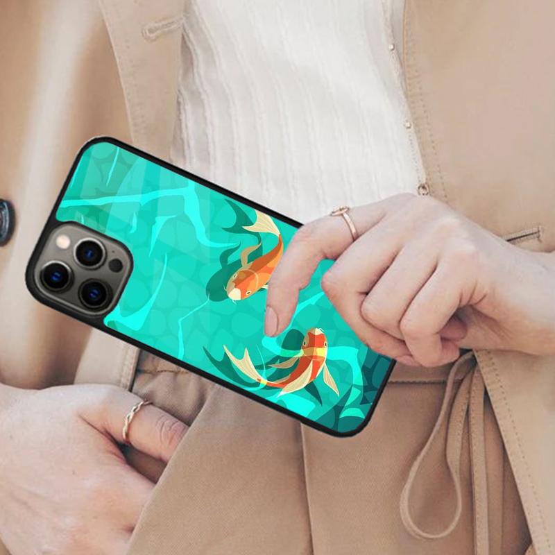 Pair of Koi Fish Magnetic Phone Case For APPLE iPhone 17 Air 16 14 13 12 Pro Max 15 Plus Wireless Charge With MagSafe Cover