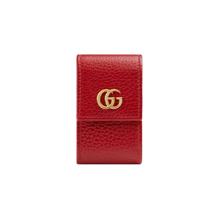 GUCCI Marmont Leather Charm Key Pouch