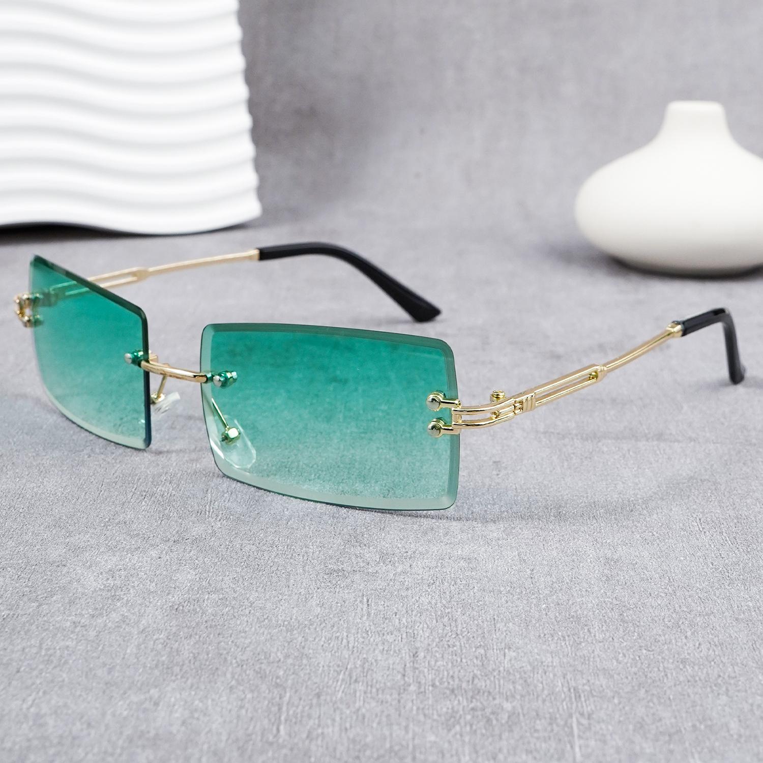 Frameless Rectangles suitable for ladies and Men - UV400 Fashionable attractive stylish sleek durable Sunglasses