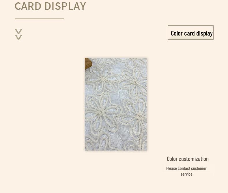 New Style Floral Needle-Punched Elastic Lace Fabric for Fashionable Women's Wedding Dresses & Evening Gowns