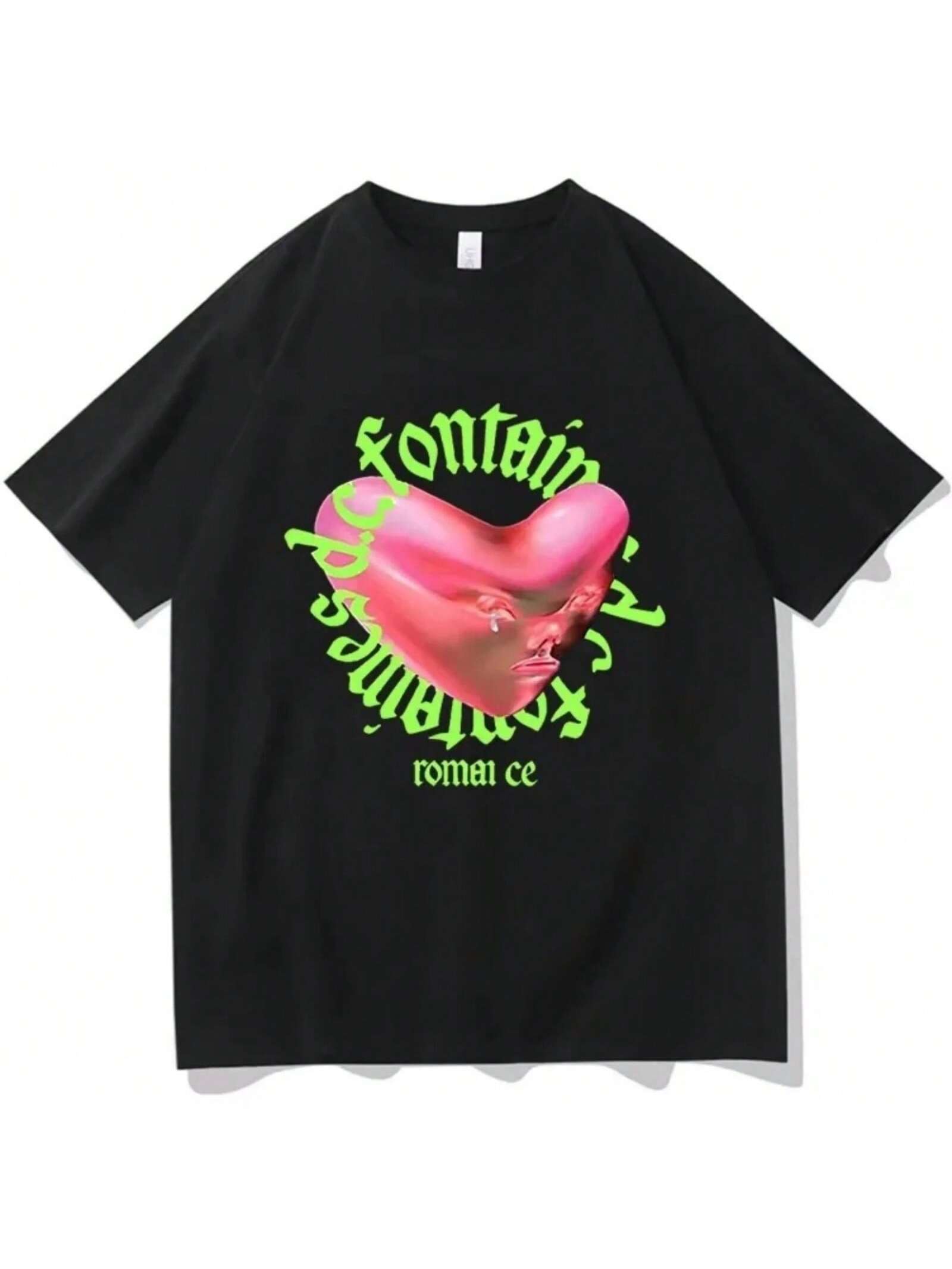 Latest Romantic Tour T-Shirt Women s Loose Plus Size Hip Hop T-Shirt Cotton T-Shirt Women s Retro Streetwear Aesthetic Clothing S разноцветный