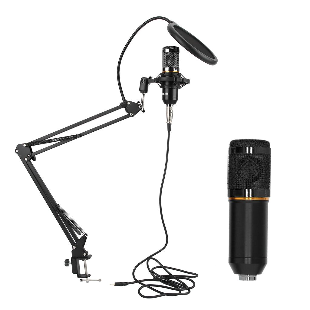 Condenser Microphone Kit USB with Flexible Arm BM800 for PC Desktop Notebook Computer