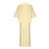 Two Piece Outfits For Women V Neck Button Down Shirt Top And Wide Leg Pants Set Loose Sweatsuits