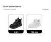 Babudou Kids' Skate Shoes 2024: Boys' & Girls' Breathable White Casuals with Button