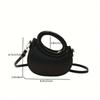 Personalized and Trendy Women's Crossbody Bag, Solid Color Simple Vertical Pattern Handbag, Suitable for Commuting and Travel