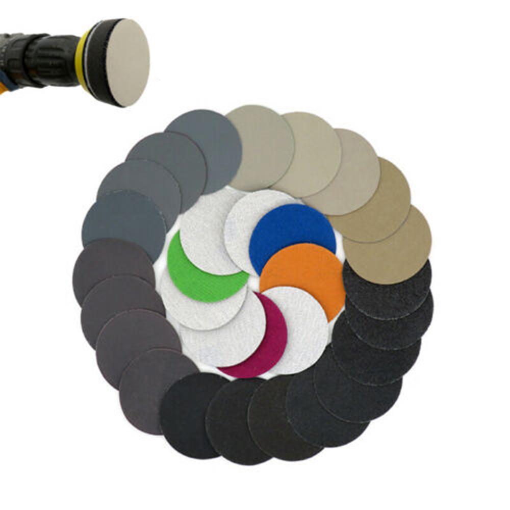 30pcs 996A 2Inch Sanding Disc Sandpaper 50mm 240/600/1500/2000/5000/10000 Grit For Polishing Grinding Herramientas
