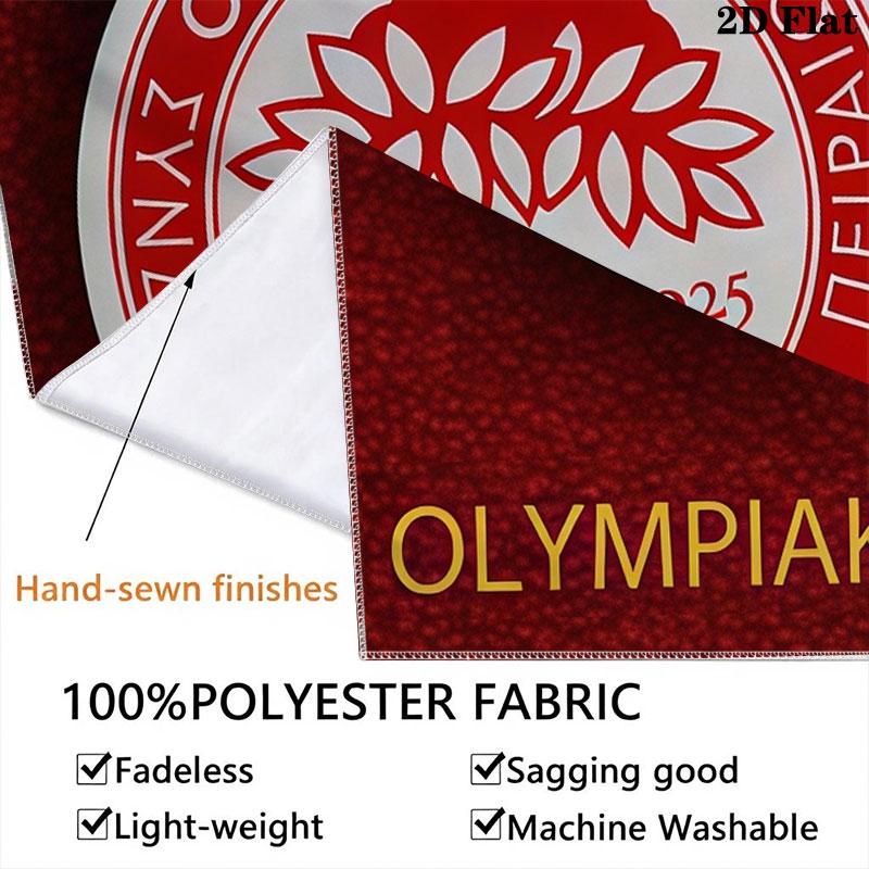 Olympiacos logo Wall Hanging Printed Fabric Blanket Decorative Tapestries for Bedroom Living Room Home Decor