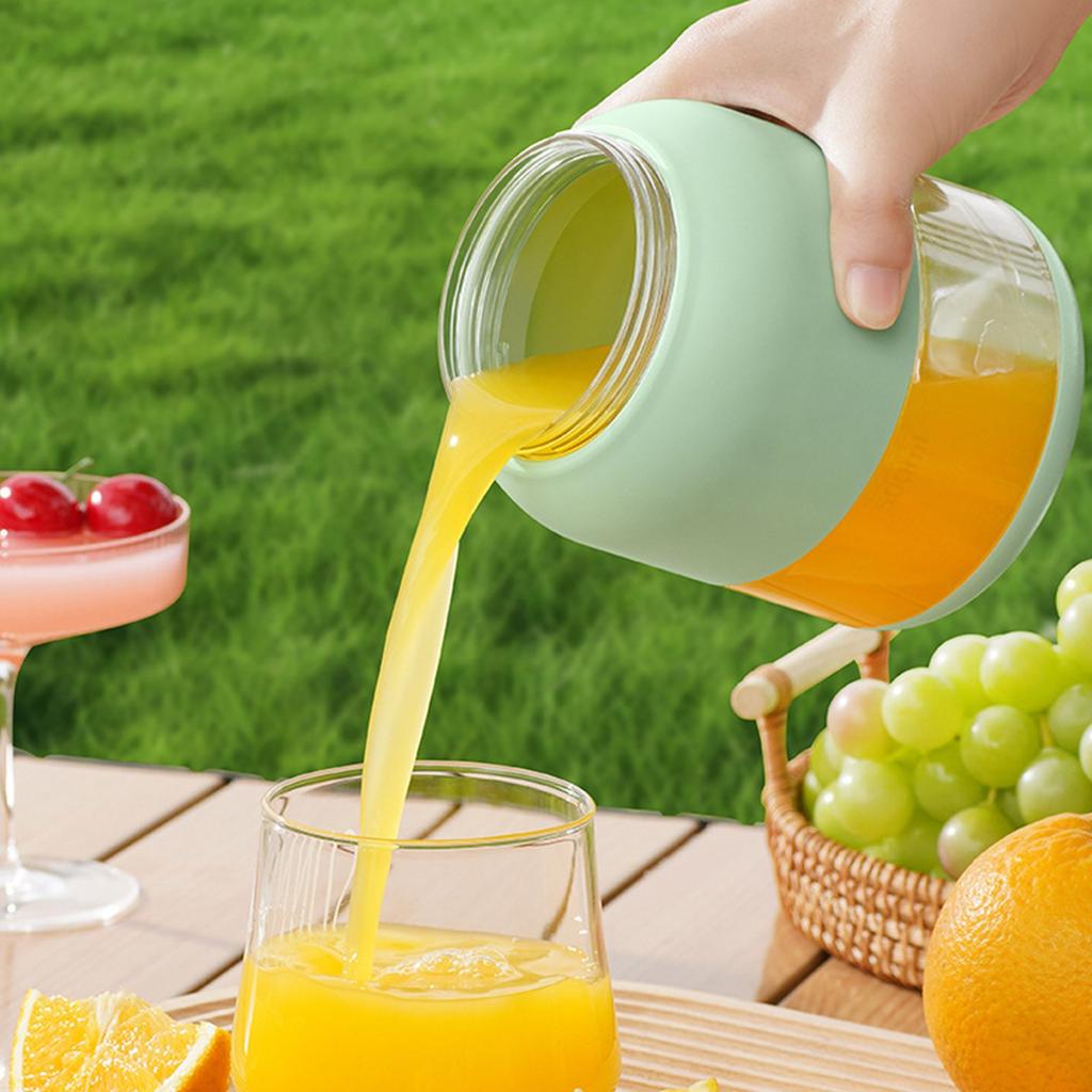 Tragbarer Entsafter, 16,9 fl oz Kabelloser Mixbecher, Wiederaufladbarer USB-Entsafter für & Smoothies, Mit abnehmbarem Deckel für einfache Verwendung & Reise