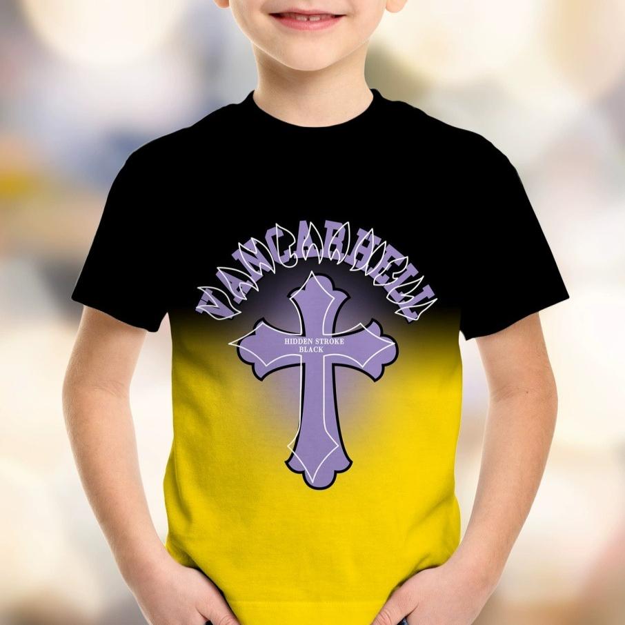 4-15 Years Old T Shirts Letters Comfortable Polyester Girls Children Long Sleeve T-Shirt Cartoon 3D Printed T Shirt Kids Clothing