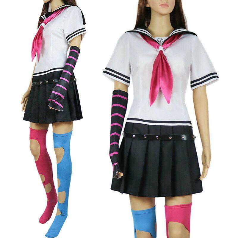 Ronpa Danganronpa Dangan Ibuki Mioda Cosplay Costume Uniform Wig Skirt Set Dress