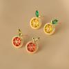 Environmentally Friendly, Fresh And Sweet Lemon Earrings, Fashionable And Versatile, Niche Design Earrings With A High-End Feel