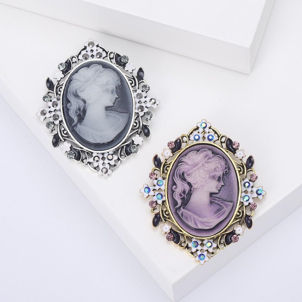 Elegant Alloy Floral Pin With Rhinestones For Office And Casual Wear