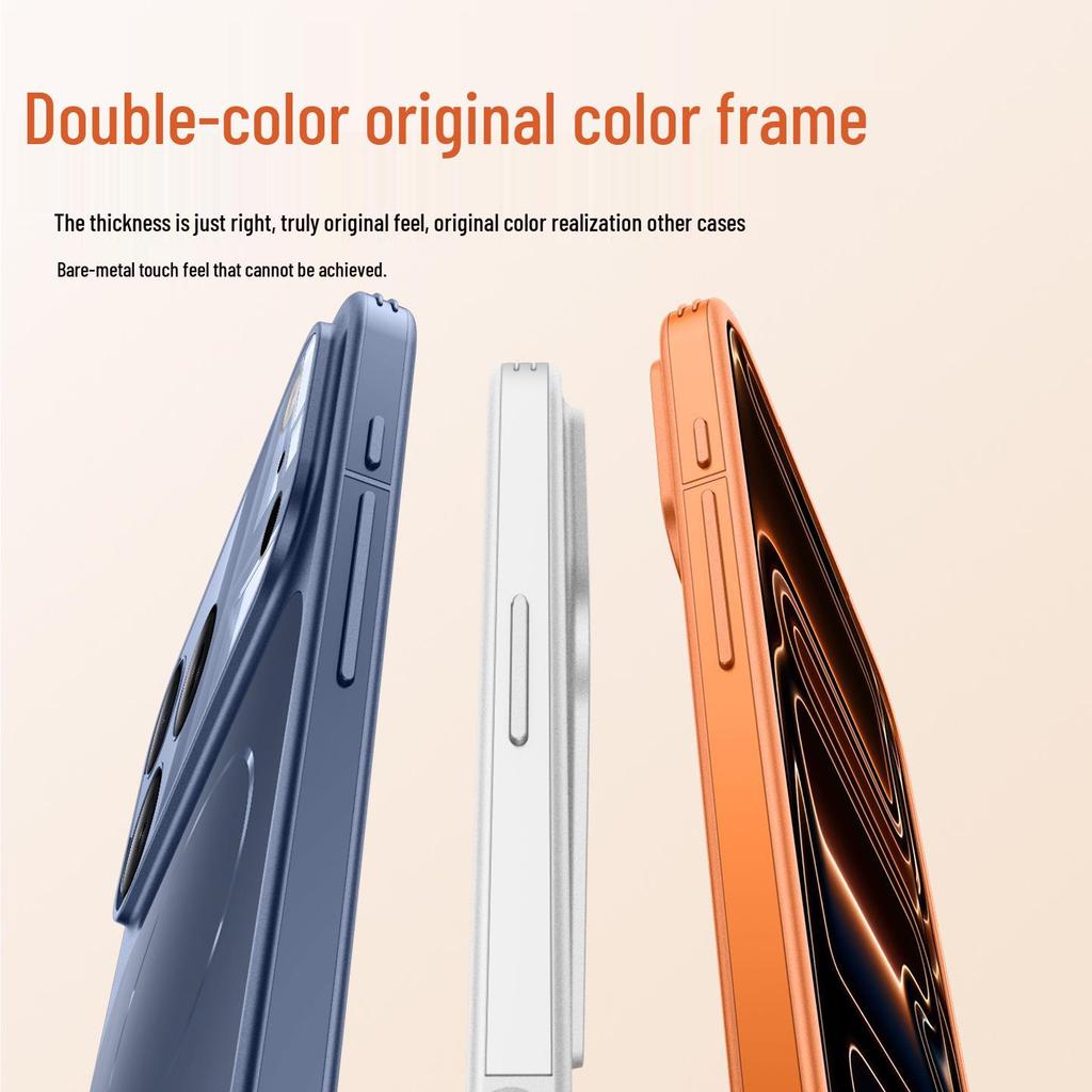Apple iPhone 16/17 Pro Max Magnetic Case: Drop-Proof, Large Window, Four-Corner Protection
