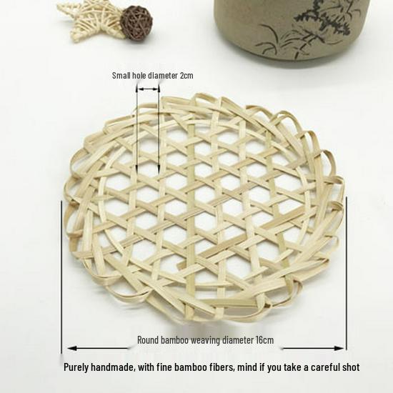 Handmade Bamboo Sieve - Creative Woven Kitchen Decoration