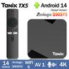 Tanix TX5 Android 14 Smart TV box Amlogic S905Y5 4GB 64GB 2.4G/5G Dual Wifi 6 AV1 BT Set Top Box DDR4 Media player