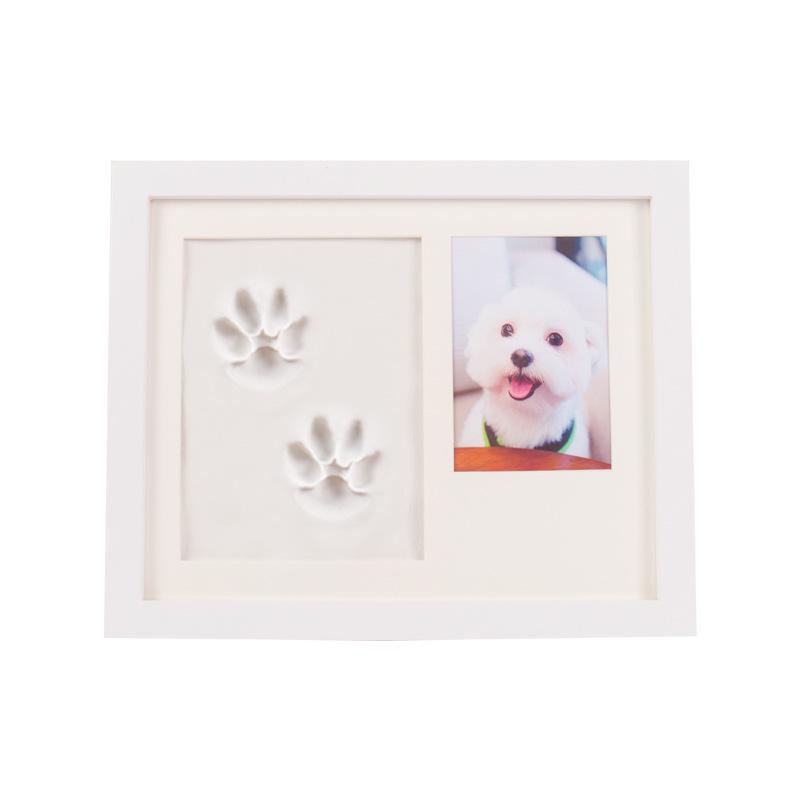 Pet Paw Print DIY Ink Pad & Frame for Dog and Cat Footprint Memorials