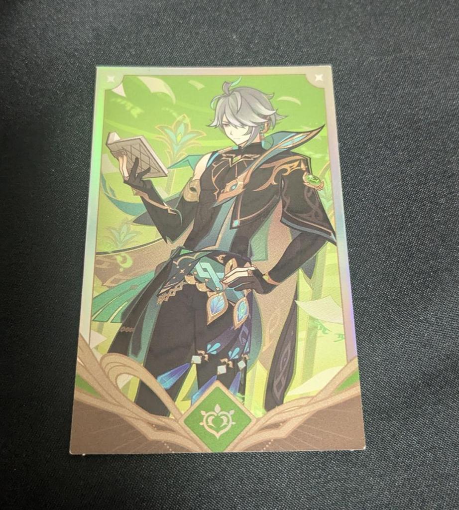 [USED] Alheizen Genshin Seven Sacred Summon Random Photo Card Genshin Cafe in Seoul