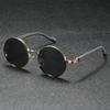 New Fashion Oval Sunglasses Men Women Punk Cool Gradient Shades Retro Metal Driving Sun Glasses UV400 Eyewear