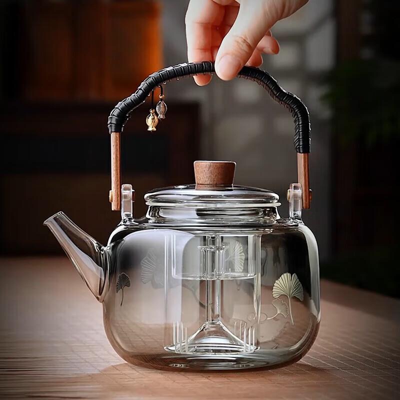 Quandu Glass Steam & Boil Integrated Teapot Set