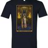 The Goddess Bastet Strength Tarot Card T Shirt Egyptian Bast Cat Witch Wicca Vintage Washed Versatile Homme Designer Clothes