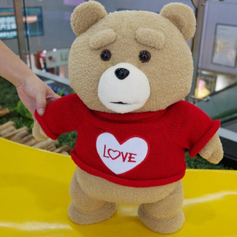 

8 styles Movie Teddy Bear Ted 2 Plush Toys In Apron Soft Stuffed Animals Plush 45cm A birthday present for a good friend 45CM жовтий