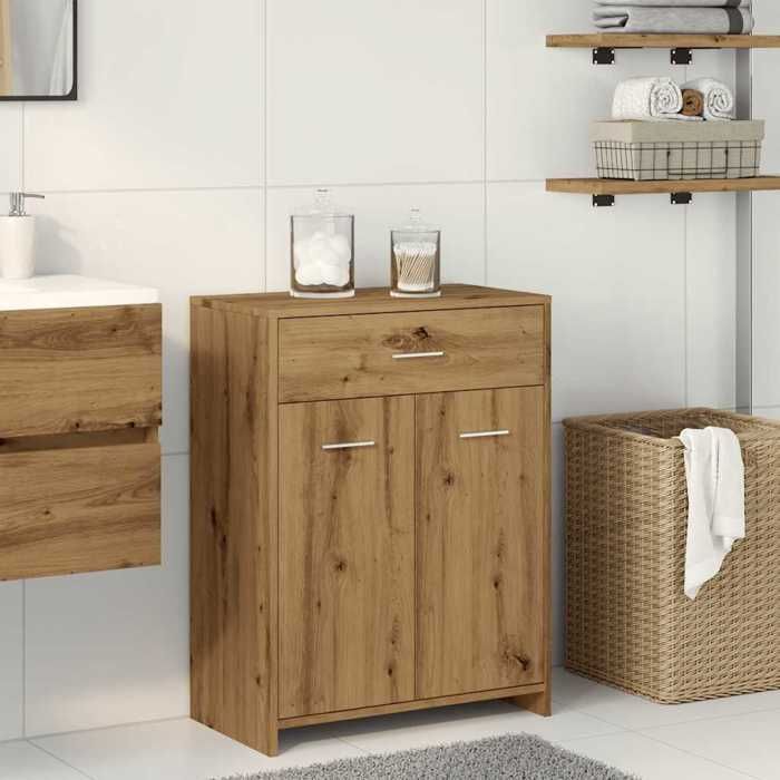 VidaXL Bathroom Cabinet Artisan Oak 60x33x80 Cm, Bathroom Furniture, Vanity Unit, Bathroom Unit, 856288