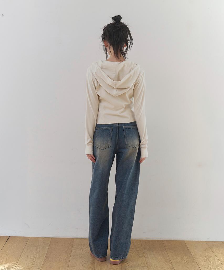 KOOLKITTEN [Straight Wide/Daily] Daily Straight Wide Denim Pants (Indigo)