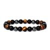 Facted Obsidian Hematite Tiger Eye Bracelets for Magnetic Health Protection Soul Jewelry Nature Stone Beads Bracelet Men Pulsera