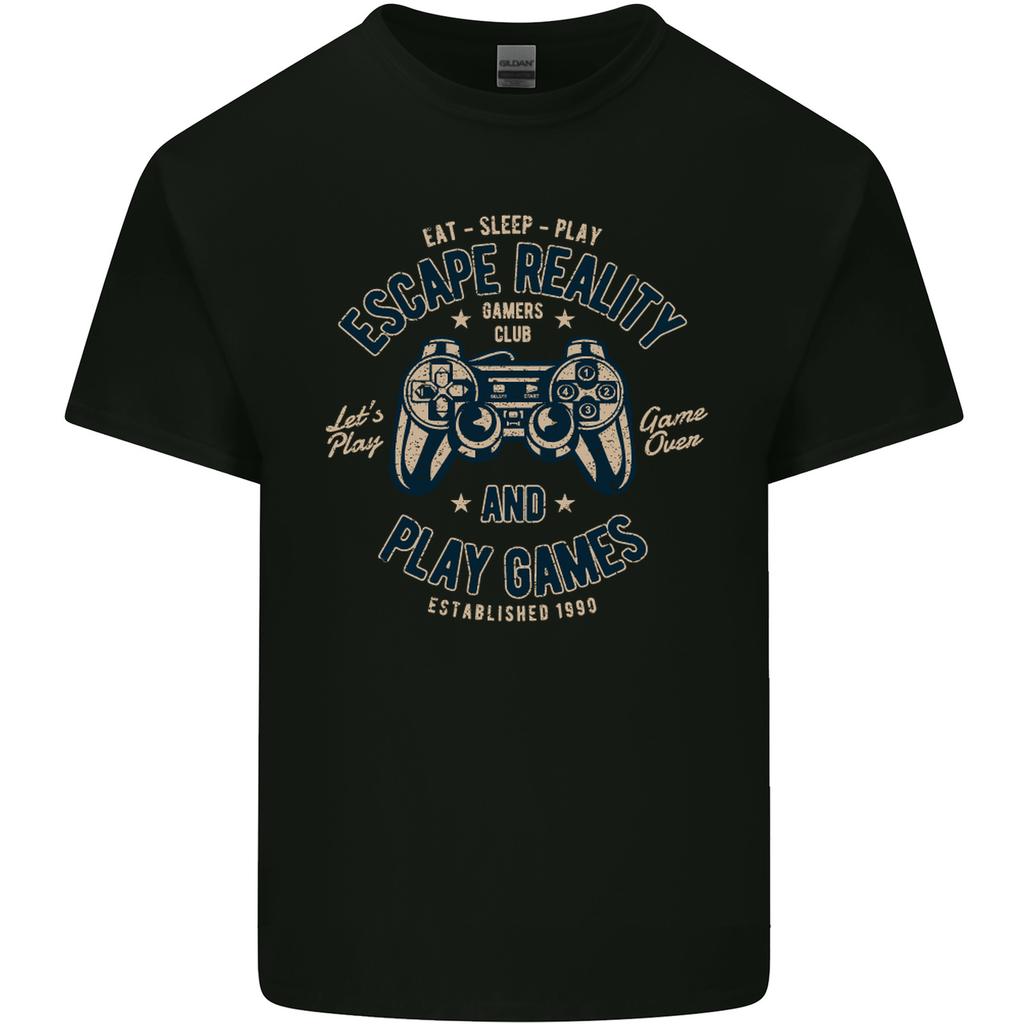 Escape Reality and Play Games Unisexs Light Cotton TShirt